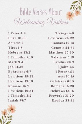 30 Powerful Bible Verses About Welcoming Visitors