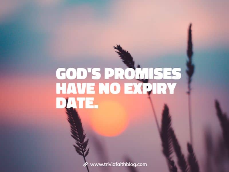 God's promises have no expiry date