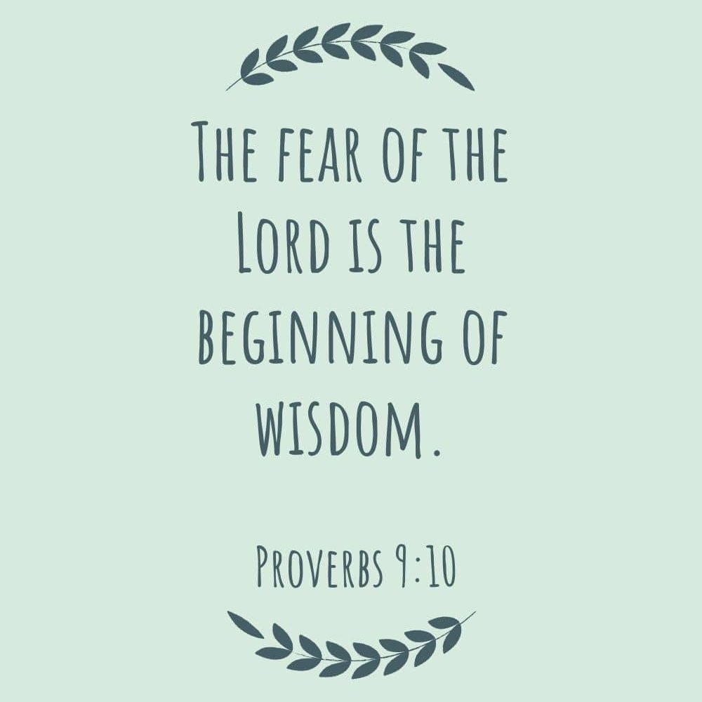 3CC The fear of the Lord is the beginning of wisdom edited