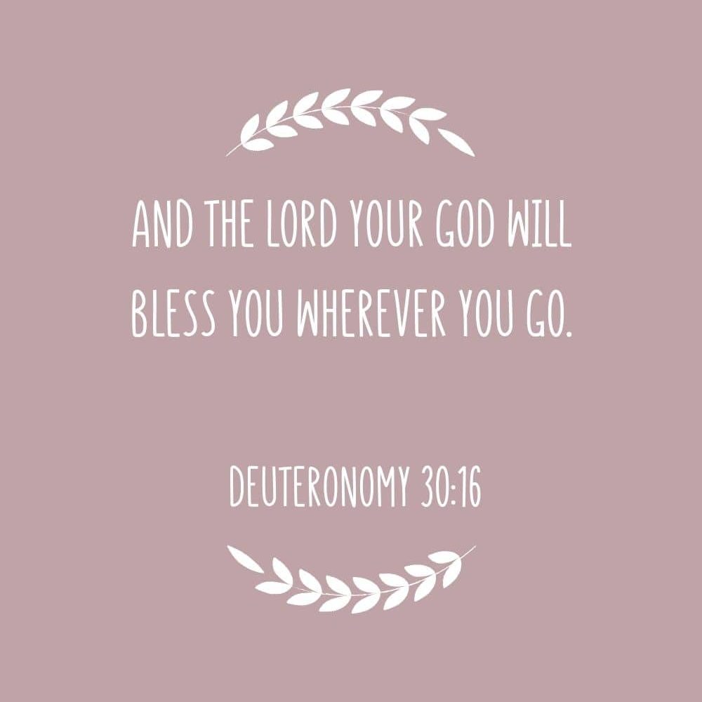 3H and the Lord your God will bless you wherever you go edited