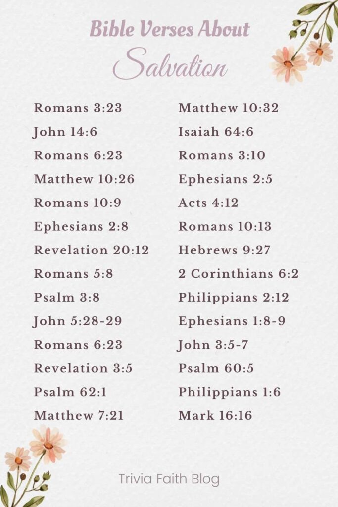 20 Powerful Bible Verses About Salvation