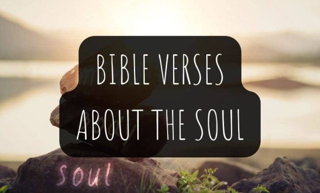 Popular Bible Verses About The Soul