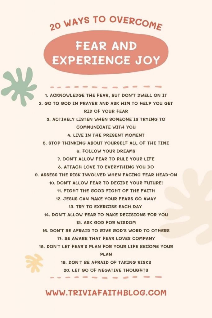Ways To Overcome Fear And Experience More Joy