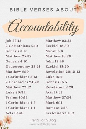 40 Powerful Bible Verses That Talks About Accountability