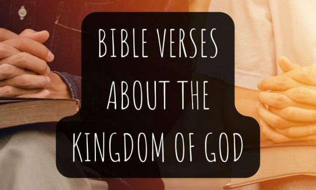 Bible Verses About The Kingdom Of God