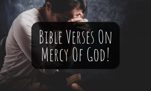 Bible Verses On Mercy Of God