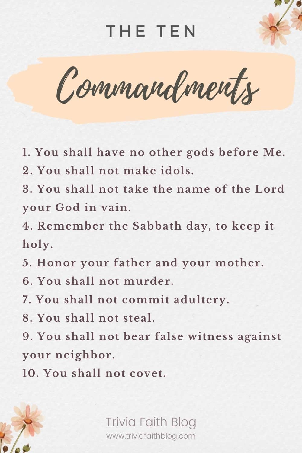 bible verses about 10 commandments
the 10 commandments