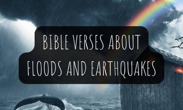 Bible Verses About Floods and Earthquakes