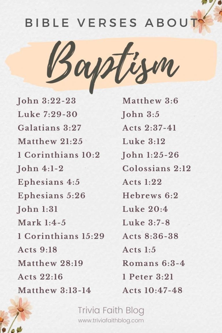 48 Inspired Bible Verses About Baptism KJV