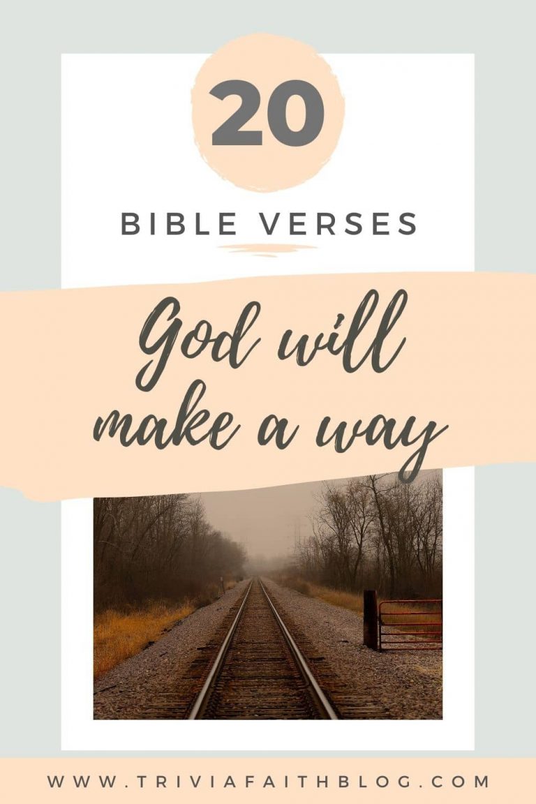 20 God Will Make A Way Bible Verses