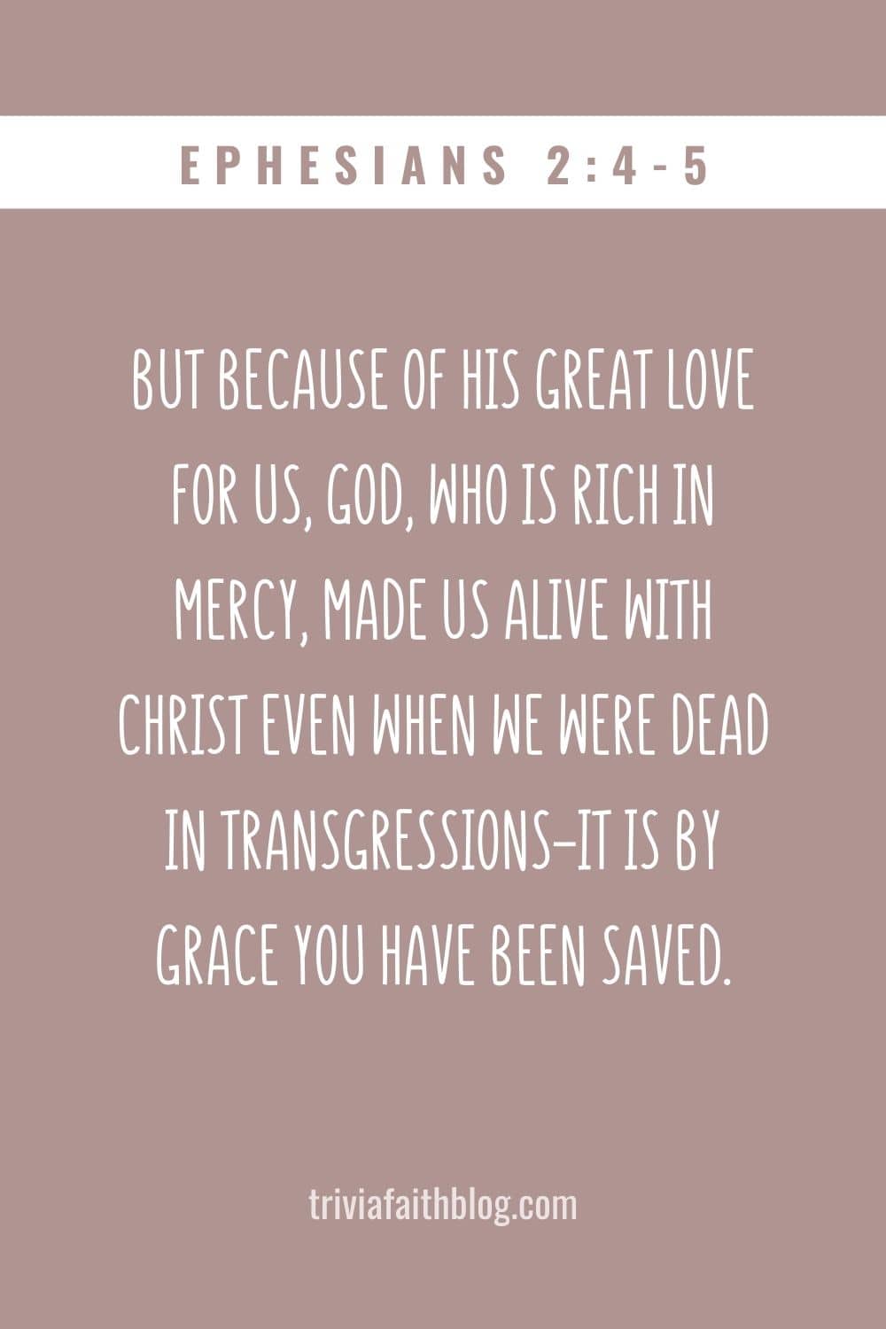it is by grace you have been saved