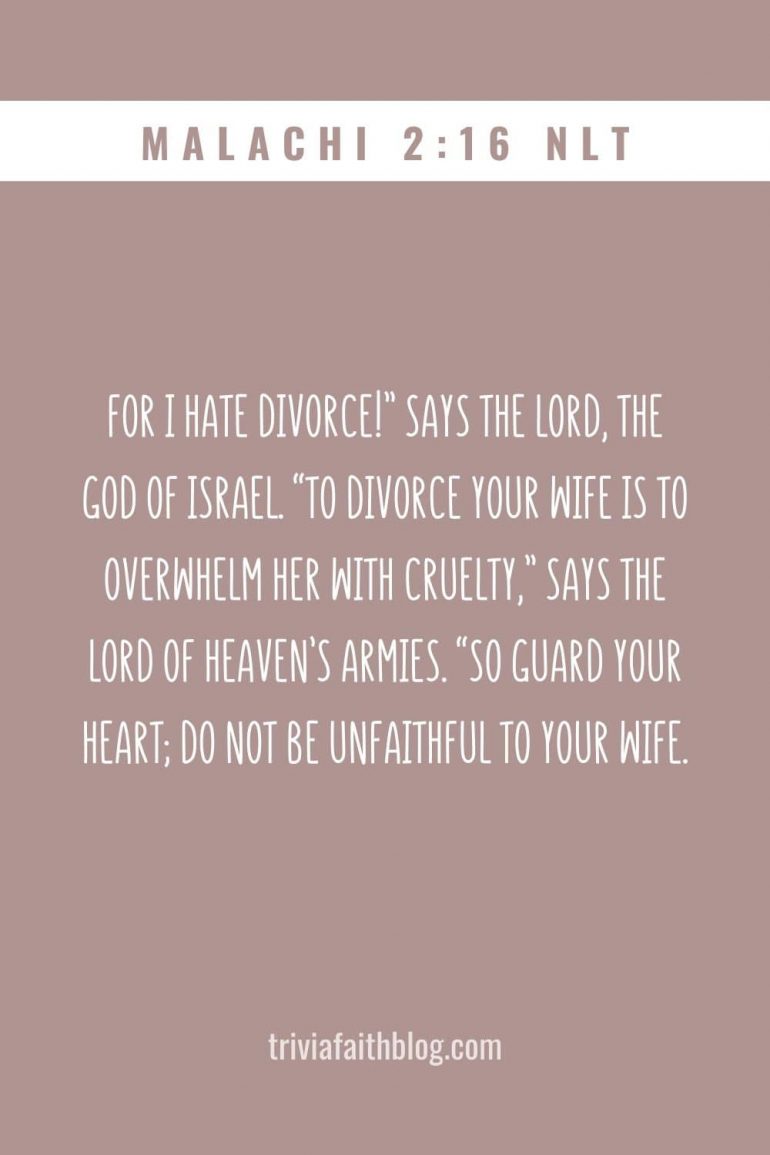 20 Important Bible Verses About Divorce and Remarriage KJV