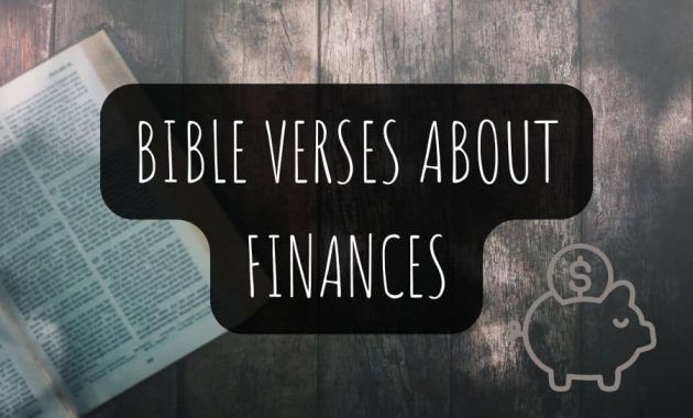 Bible Verses About Finances
