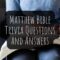 50 Matthew Bible Trivia Questions and Answers