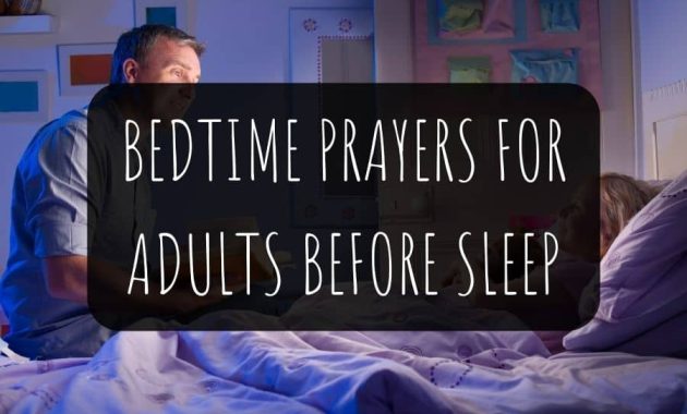 Bedtime Prayers For Adults Before Sleep