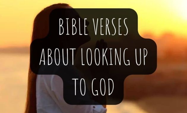 Bible Verses About Looking Up To God