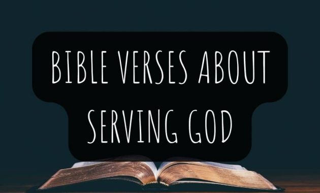 Bible Verses About Serving God