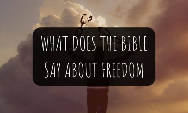 What Does The Bible Say About Freedom