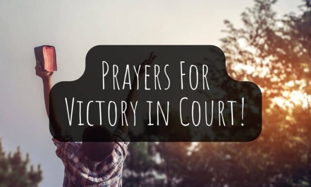 Prayers For Victory in Court
