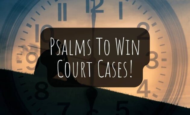 Psalms To Win Court Cases